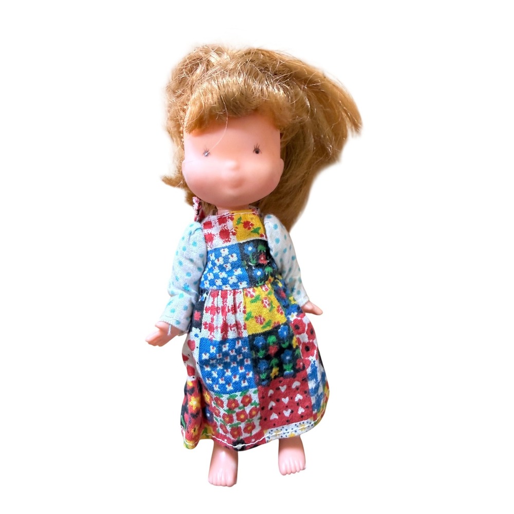 Vintage 1975 Holly Hobbie 6" doll vinyl made in Hong Kong